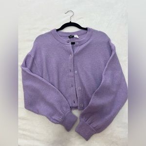 H&M Purple Cárdigan